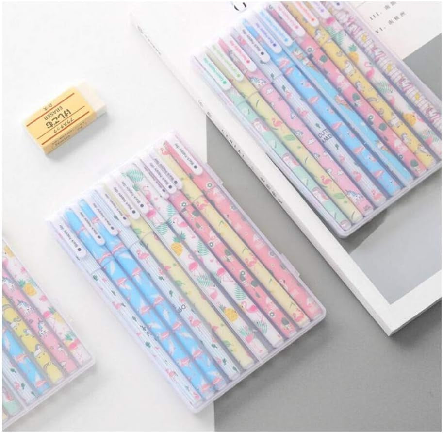 Cute Color Pens for Women  Colorful Gel Ink Pen Set Unicorn Flamingo Pens Multicolor Gel Ink Roller Ball Pens for Kids Girls Children Students Teens Gifts 10 Pcs (0.5 Mm)