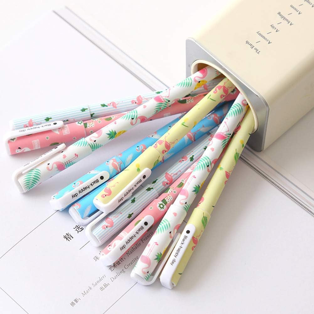 Cute Color Pens for Women  Colorful Gel Ink Pen Set Unicorn Flamingo Pens Multicolor Gel Ink Roller Ball Pens for Kids Girls Children Students Teens Gifts 10 Pcs (0.5 Mm)
